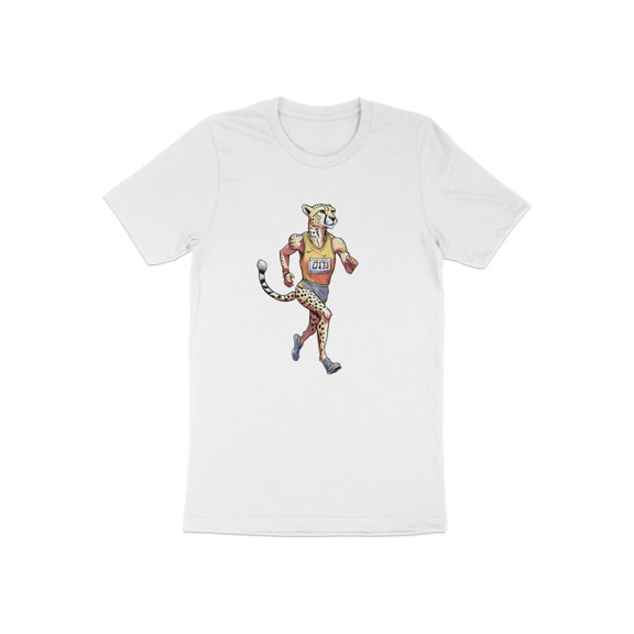 Marathon Runner Cheetah Running Sports Gift Men Women Kids T-Shirt Marathoner Runner Cheetah Birthday Holiday Present Tshirt