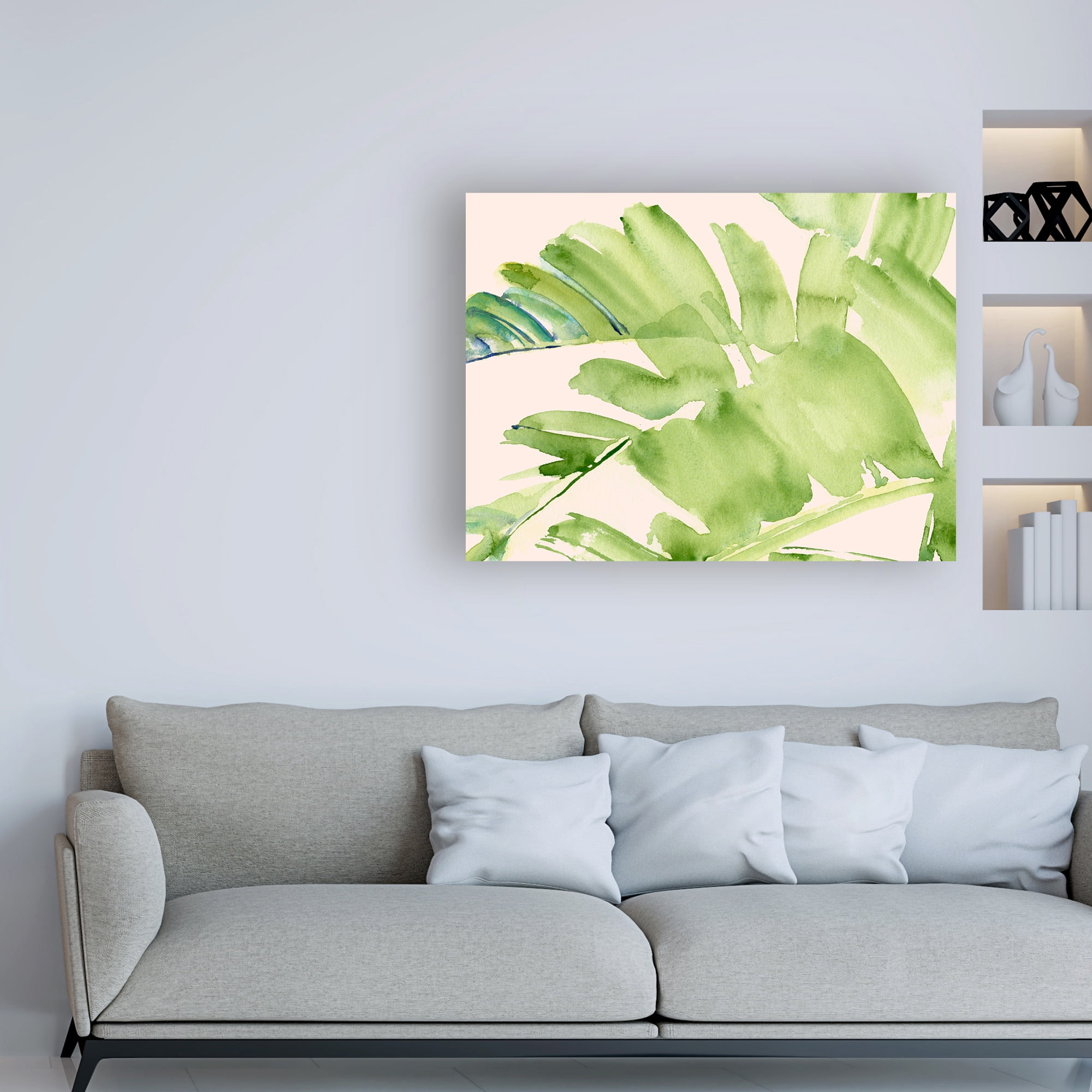 Trademark Fine Art 'Peachy Palms II' Canvas Art by Jennifer Paxton Parker