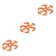 thumbnail image 2 of Greeniant Almohadilla para casco de bicicleta eléctrica Desmontable Reutilizable Transpirable Ciclo de protección Color sólido Montar Reemplazar forro Naranja 3piezas Greeniant CBP228619, 2 of 6