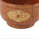 thumbnail image 3 of Bowl Sour Jujuba Wood Handmade Anti Scald Classic Rice Bowl for Food Milk Tea Soup Gold, 3 of 4