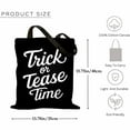 thumbnail image 2 of Trick or Tease Time Pumpkin Fall Leaves Thanksgiving Canvas Bag 1Pc, 2 of 5