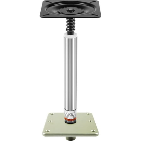Boat Seat Pedestal Kit – 3/4" Boat Seat Pin Post 11"   7"x7" Marine Seat Base   3/4" Swivel Seat Mount – Lock-pin System for Secure Mount, 360° Rotation, Fits Fishing Pontoon Cruising Boats