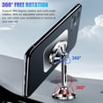 thumbnail image 5 of 2 Pack Magnetic Phone Holders for Your Car, Magnetic Car Phone Holder, iPhone Magnetic Car Mount for Cell Phone, 360° Rotation Universal Dash Car Phone Holder Mount, Silver, 5 of 8