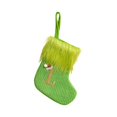 thumbnail image 4 of Christmas Stockings with Initials, 7.9" Large Embroidered Monogram Knit Christmas Green Plush Stocking,Xmas Stocking for Holiday and Family Stocking for Fireplace or Party Decoration, 4 of 8