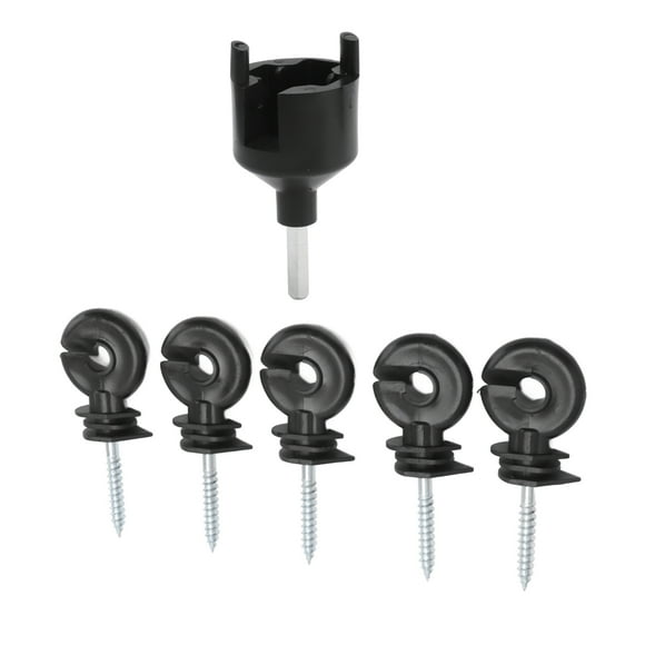 Electric Fence Insulator, Fence Post Wood Post Insulator Galvanized Steel PP High Strength Weathproof For Pastureland