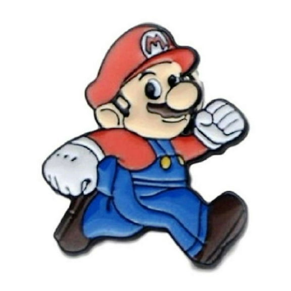 Super Mario Bros Mario Character Enamel Metal Logo Pin
