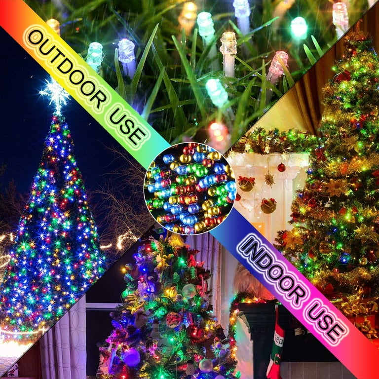 Solarera 33ft 100 LED Christmas Lights 8 Modes Fairy Christmas