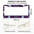 thumbnail image 4 of Coolnut Unicorn License Plate Frames 2pcs, Aluminum Universal Car License Plate Holder with Elliptical Hole for US Vehicles, 12"x 6", 4 of 7
