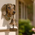 thumbnail image 6 of Brainybites  Welcome Bell - Retro Cast Iron/Resin Wall-Mounted Door Chime, Farmhouse Animal Decor, Funny Housewarming Gift, 6 of 6