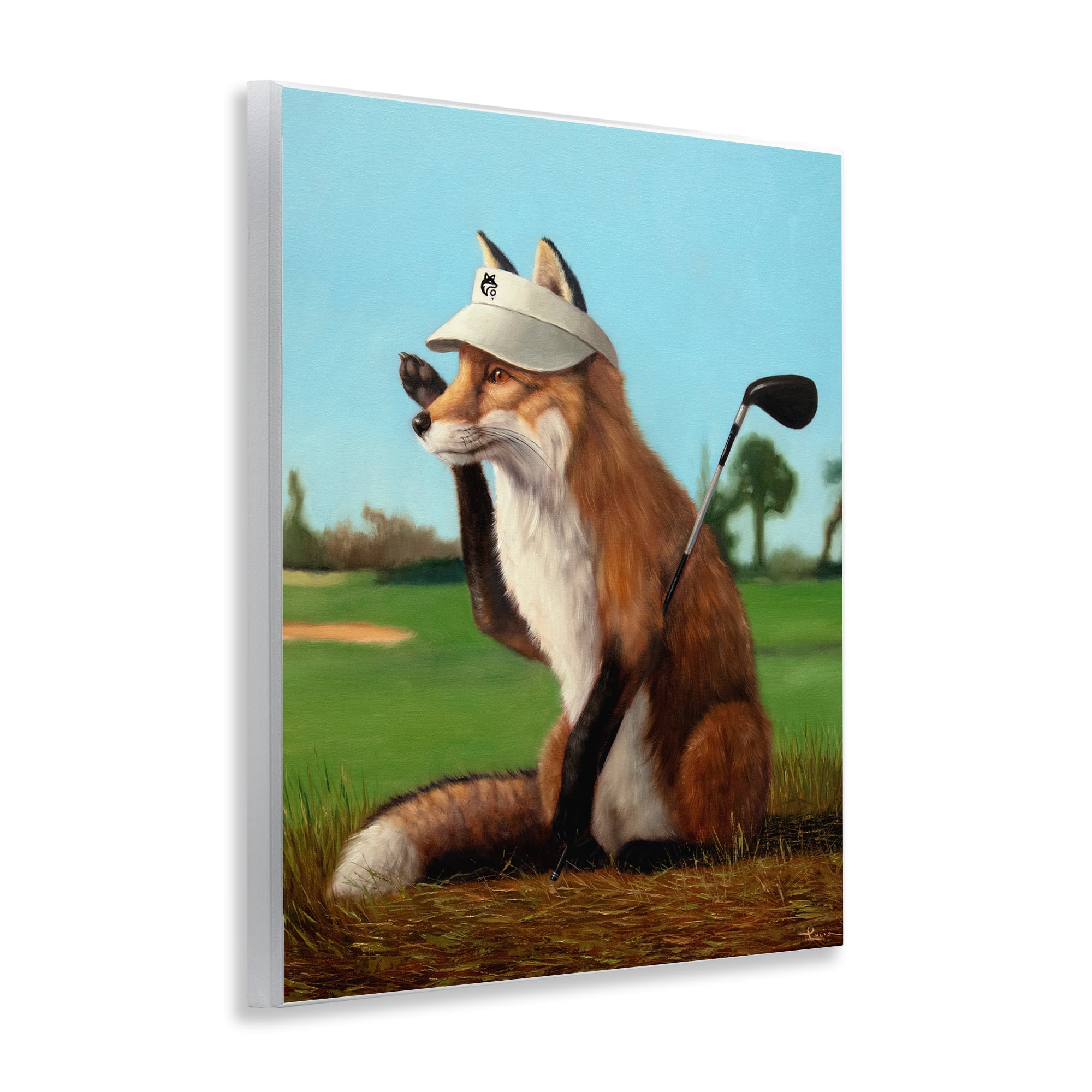Stupell Industries Fox Drive Golfer Wall Plaque Art, design by Lucia Heffernan