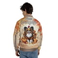 thumbnail image 5 of Happy Thanksgiving Papillon Turkey Costume Pumpkins Autumn Leaves All Over Print 3D Baseball Jacket Pap Butterfly Dog Lover Bomber Jacket Softball - 13014, 5 of 6