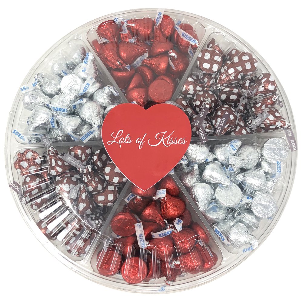 Small boxes packaging for chocolate walmart boxed chocolates small chocolate gift boxes boxed Hershey's Kisses Valentine's Day Chocolate Candy Gift Basket, 6 Sectional Chocolate Tray With