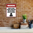 thumbnail image 5 of Portrait Round Plus Warning There's A High Chance Your Food Will Be Stolen From The Fridge Wall or Door Sign - Large, 5 of 6