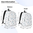 thumbnail image 2 of Yiaed Playful Polar Bear Pals Print Laptop Backpack Travel Canvas Backpack Vintage Aesthetic Backpack for School Knapsack Plain Backpack Backpack for School-, 2 of 5