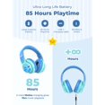 thumbnail image 4 of Auriculares Bluetooth iClever BTH12 para niños con LED, 85 horas de reproducción, 4 of 7