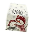 thumbnail image 2 of Mantel navideño reutilizable Macarena con diseño de muñeco de nieve 30 cm x 180 cm, 2 of 8