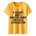 thumbnail image 1 of B91xZ T-Shirts d'Été pour Femmes Manches Courtes Col Rond T-Shirt Basique Décontracté Été 2024 Color Block Tee Tops, Jaune TG, 1 of 4