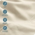 thumbnail image 5 of Bare Home Luxury Bed Sheet Set - Premium 1800 Collection - 4 Piece - Twin, Sand, 5 of 8