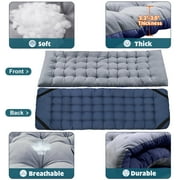 MOPHOTO Folding Camping Cots for Adults Support 900bls, Portable Folding Bed, Heavy Duty Collapsible Sleeping Bed, W/Mattress & Carrying Bag, 75x28