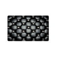 thumbnail image 2 of JML Non-Slip MicrofiberFabric & Rubber Doormat - Soft Entryway Rug for Home/Office (24"x36") - Easy Clean Door Mat for Indoor/Outdoor Use, Black And Gold Lattice, 2 of 6