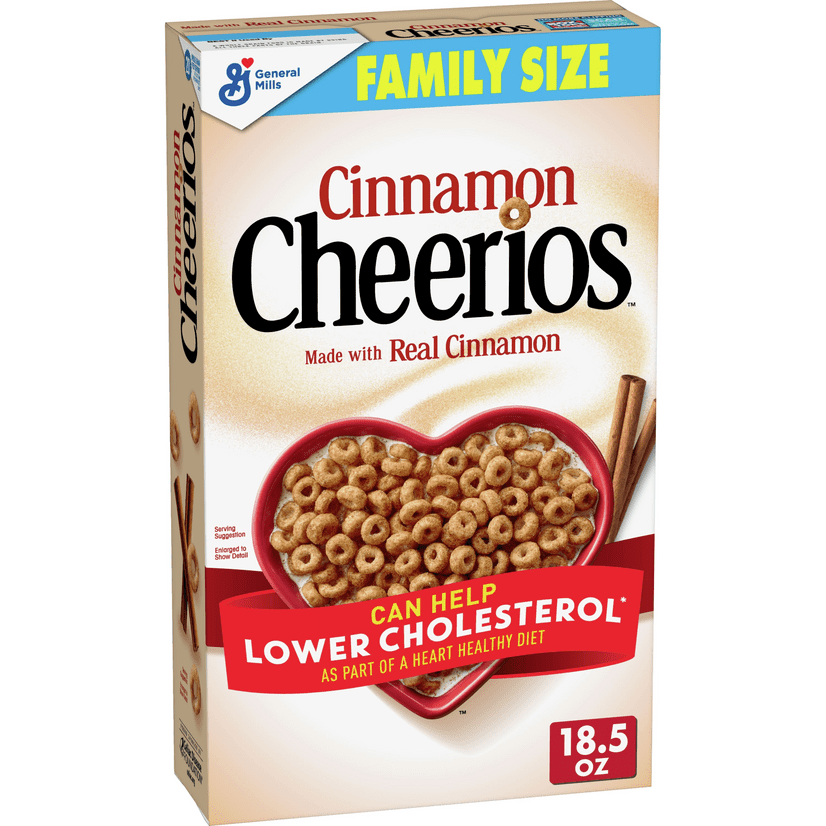 Cinnamon Cheerios Breakfast Cereal, Gluten Free, 18.5 oz