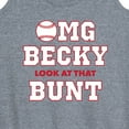 thumbnail image 3 of Instant Message - Omg Becky Look At That Bunt - Women's Racerback Tank Top, 3 of 6