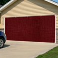 thumbnail image 5 of Vintage Dark Red Garage Door Cover Banner 6 x 13 FT,Farmhouse Retro Solid Color Linen Texture Garage Door Curtains Backdrop with Grommets for Indoor Outdoor Wall Party Porch Yard Decor Background, 5 of 9