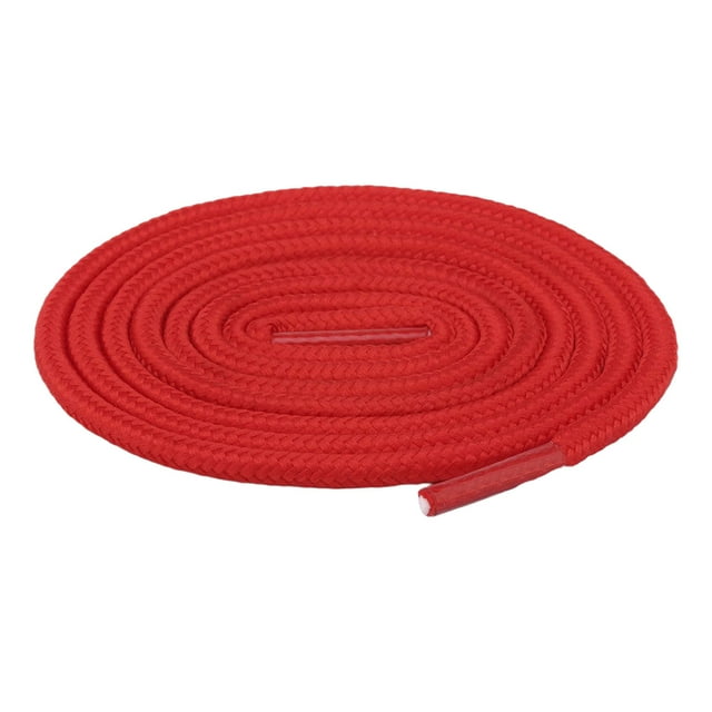 Lacets Ronds Rouges Largeur 5Mm Lacets pour Chaussures Espadrilles Bottes Planche à Roulettes Randonnée Chaussures de Sport Durables Remplacement Taille 39,37 Pouces Poids 0,01 Livres