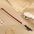 thumbnail image 4 of SHINYPASING Professional Wooden Violin Bow with Natural Horsetail Hair Well Balanced for Practice Use, 4 of 8