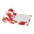 thumbnail image 5 of ZNDUO Watercolor Red Strawberry Pattern Pattern Thickening Blanket, Fluffy Soft Cozy Flannel Throw Blankets, 40"x30" Inches, 5 of 8