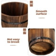 thumbnail image 3 of BESTYASH 54Pcs Rustic Plant Pot Carbonized Wood Barrel Planter for Home Garden Use, 3 of 6