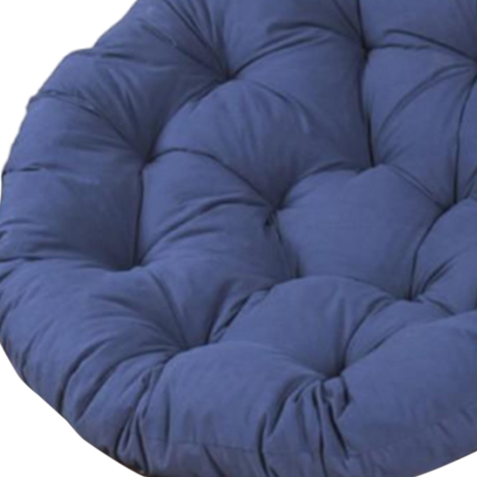 Miulika Hammock Chair Cushion Outdoor Seat Cushion Thick Removable Swing Chair Pad Garden Chair Mat for Patio Porch Household Balcony dark blue