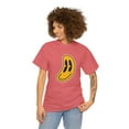 thumbnail image 2 of Flatten smiley face graphic t shirt Unisex Heavy Cotton Tee, 2 of 8