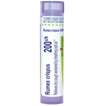 Boiron Rumex Crispus 200CK, Homeopathic Medicine for Dry Cough Worsened By Breathing Cold Air, 80 Pellets