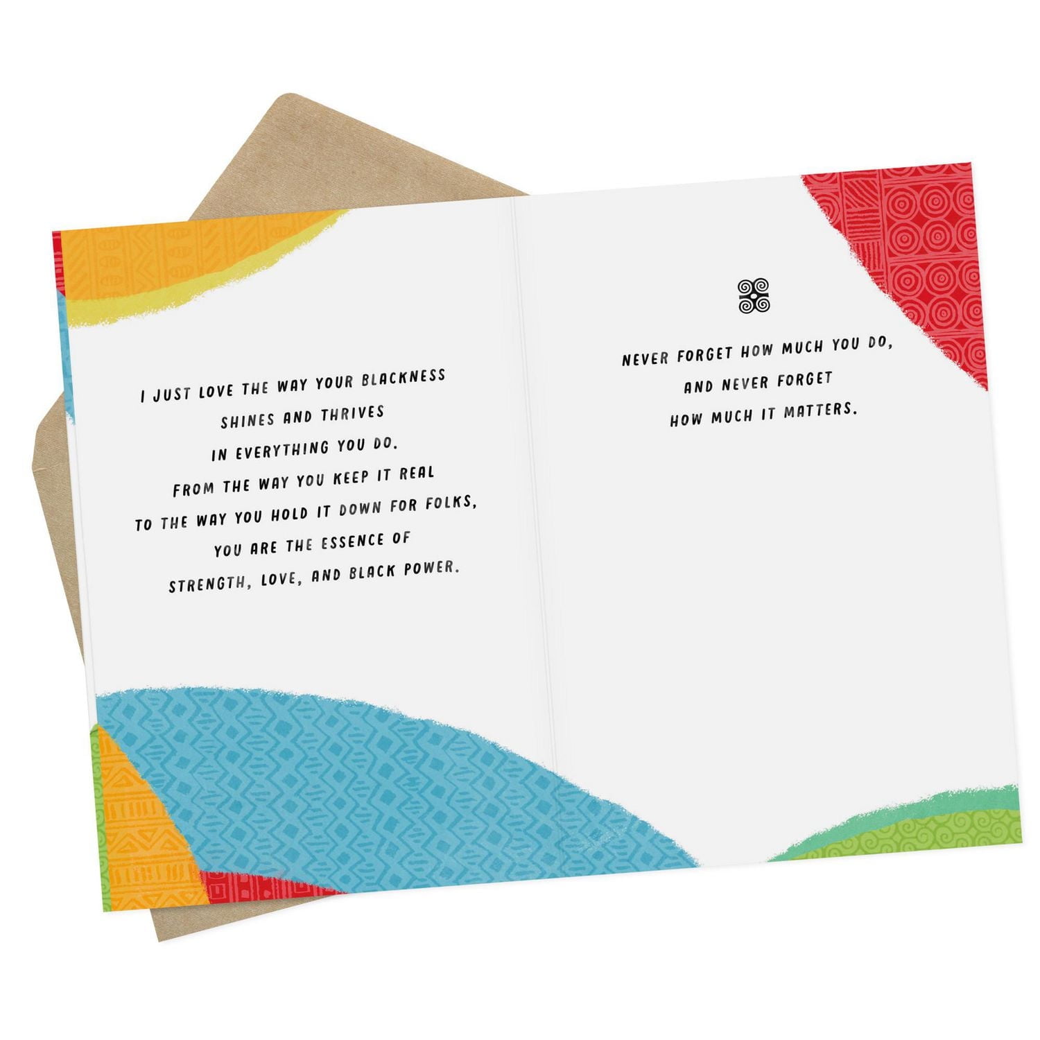 Carte d'amitié Mahogany Hallmark, carte d'encouragement « You matter. »