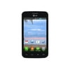 LG Optimus DYNAMIC II - 3G smartphone - RAM 512 MB / Internal Memory 2 GB - microSD slot - LCD display - 3.8" - rear camera 3 MP - prepaid - TracFone - black