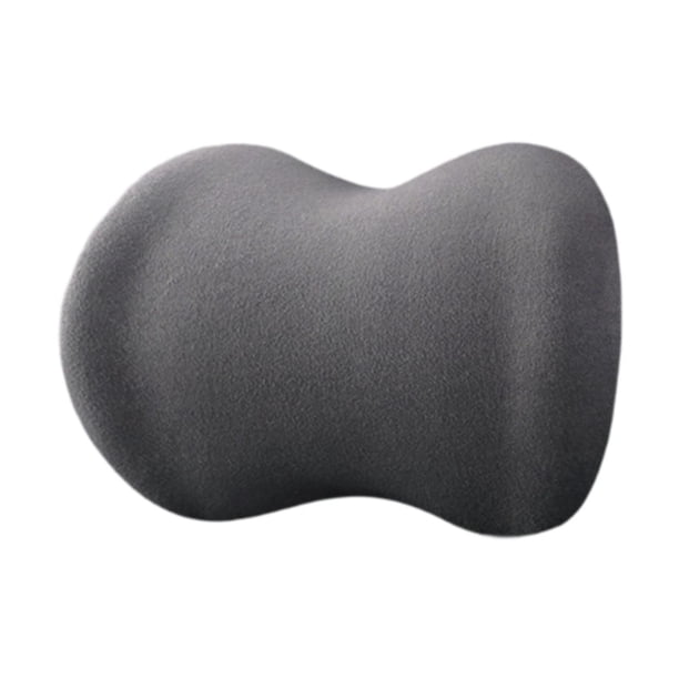 Almohada para reposacabezas de coche, reposacabezas de espuma viscoelástica, cojín transpirable para el cuello del coche, soporte para el cuello gris