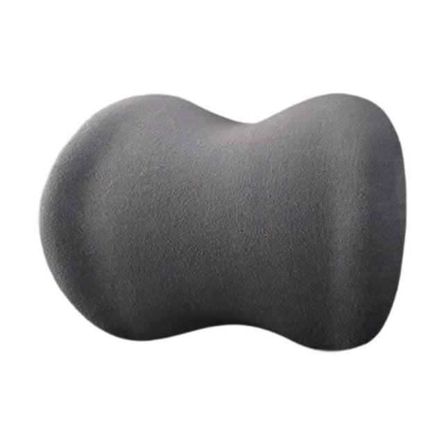 Almohada cervical para coche, almohada cervical de espuma viscoelástica, almohadas para reposacabezas, cojín para reposacabezas de coche gris
