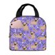 thumbnail image 1 of Disketp Pugs and Flowers Bolsa Térmica para Almuerzo para Hombre y Mujer, Ideal para Trabajo, Senderismo y Picnic, 1 of 8