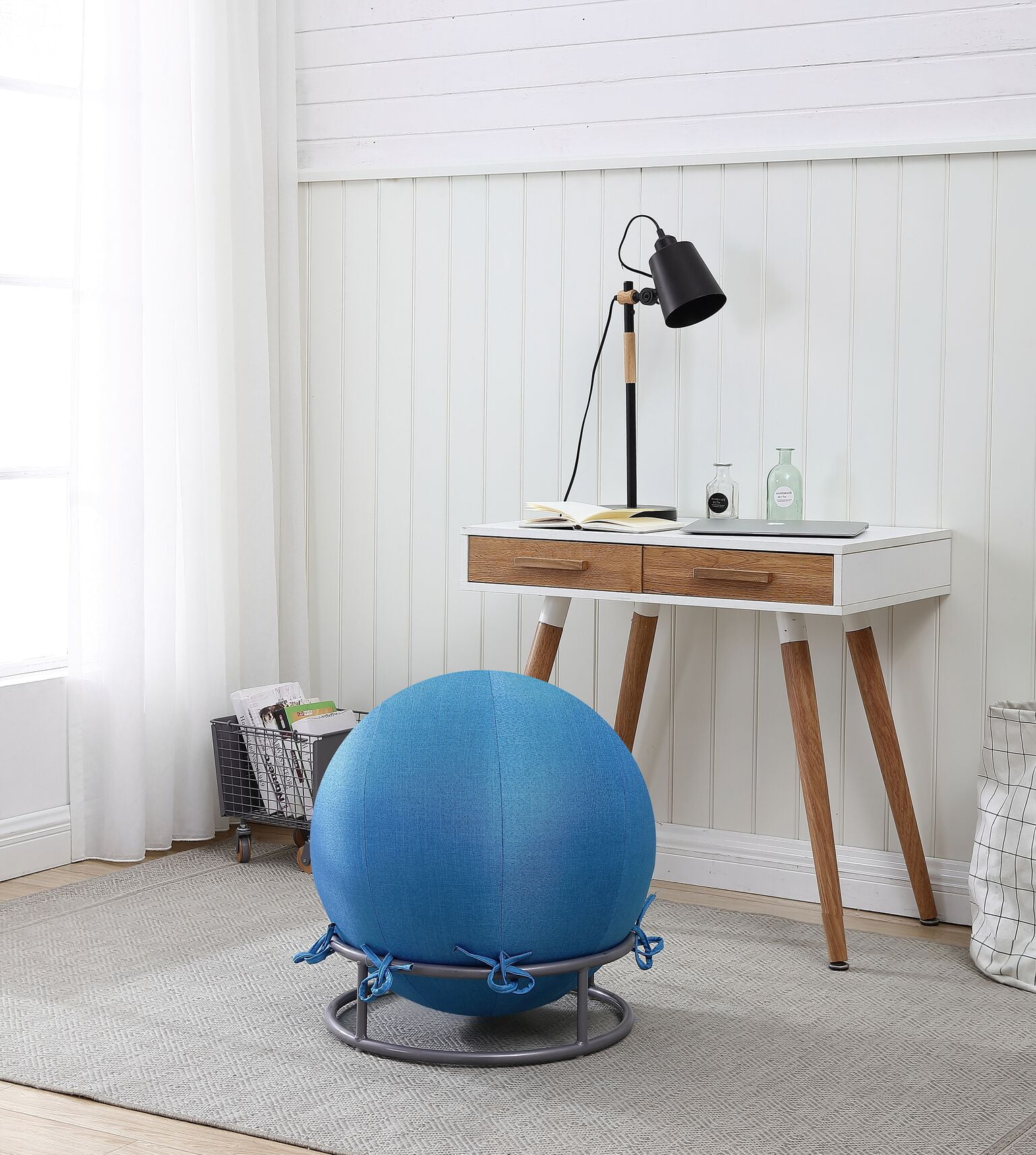 Fuzzy yoga sales ball chair