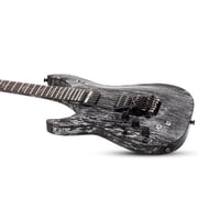 Schecter 1466 Left handed C-1 FR S Floyd Rose Electric Guitar, Ebony Board, Silver Mountain
