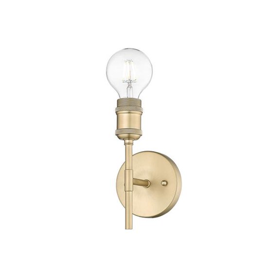 Wry Lighting Axel 1-light Wall Sconce in Brushed Champagne Brass