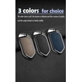 thumbnail image 5 of Key Fob Cover Compatible with Kia K5 2026 Sportage 2025 2024 2023 Telluride Carnival Sorento EV5 EV6 EV9 Metal & Leather Car Key Case,Black-A,Keychain-A-Black, 5 of 6
