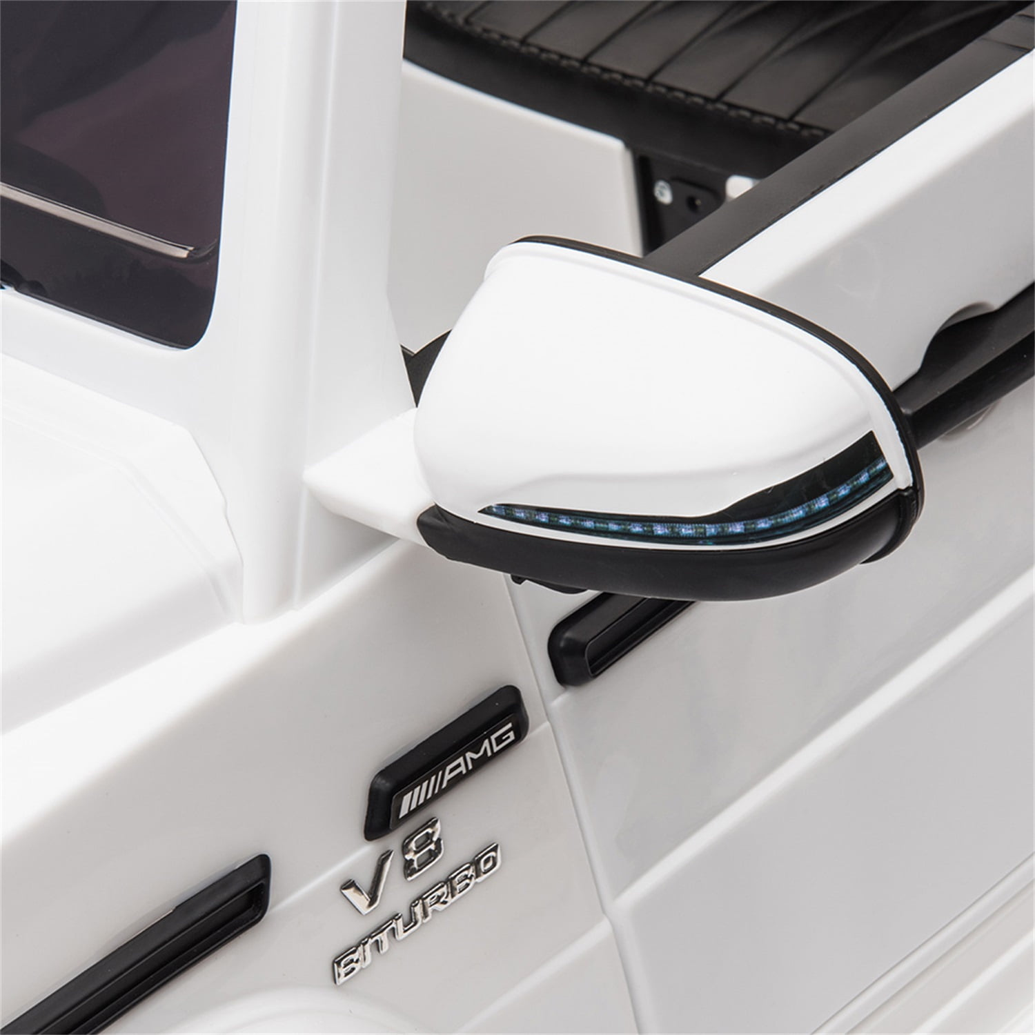 CIPACHO Licensed Benz GT AMG G63 12V Ride On Jeep with Remote Control, Electric Car for Kids 3-6 Years, 3 Speeds, White CIPACHO Licensed Benz GT AMG G63 12V Ride On Jeep with Remote Control, Electric Car for Kids 3-6 Years, 3 Speeds, White