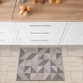 thumbnail image 3 of Ottomanson Non-Slip Small Area Rug for Entryway 2'3" x 3' Easy Clean & Durable Kitchen Mat, Beige Lines, 3 of 8