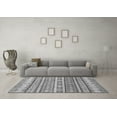 thumbnail image 3 of Ahgly Company Indoor Square Abstract Gray Modern Area Rugs, 5' Square, 3 of 4