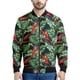 thumbnail image 5 of Chaqueta con cremallera y estampado 3D de flores hawaianas para hombre, sudaderas con estampado de plantas tropicales, abrigos bombarderos de gran tamaño y mangas largas, 5 of 5