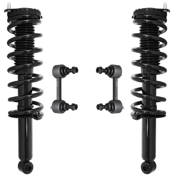 Detroit Axle - Rear Struts Sway Bars for 2005-2009 Subaru Outback, 2 Struts with Coil Springs 2 Sway Bars 2006 2007 2008 Suspension Replacement