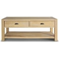 thumbnail image 4 of Grain Wood Furniture Montauk Coffee Table, Solid Wood with a Driftwood Finish, 4 of 7