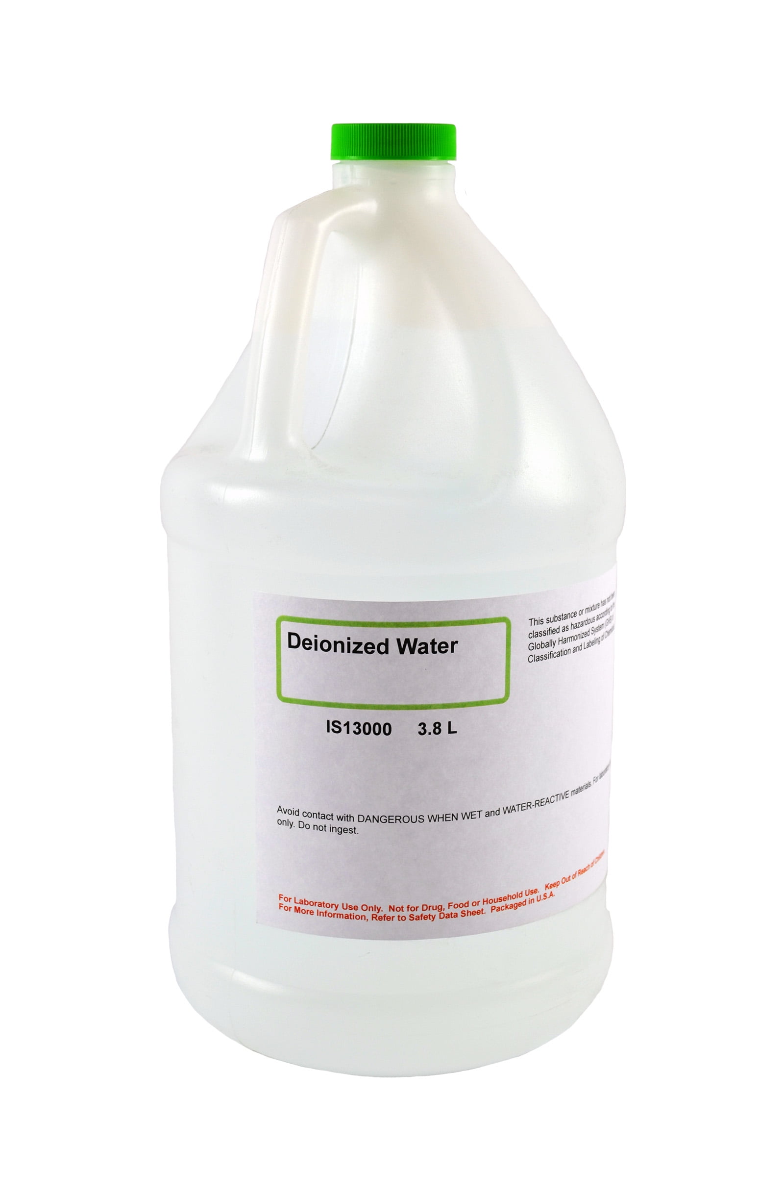Deionized Water, 3.8L Biotechnology (Reagent) Grade Demineralized
